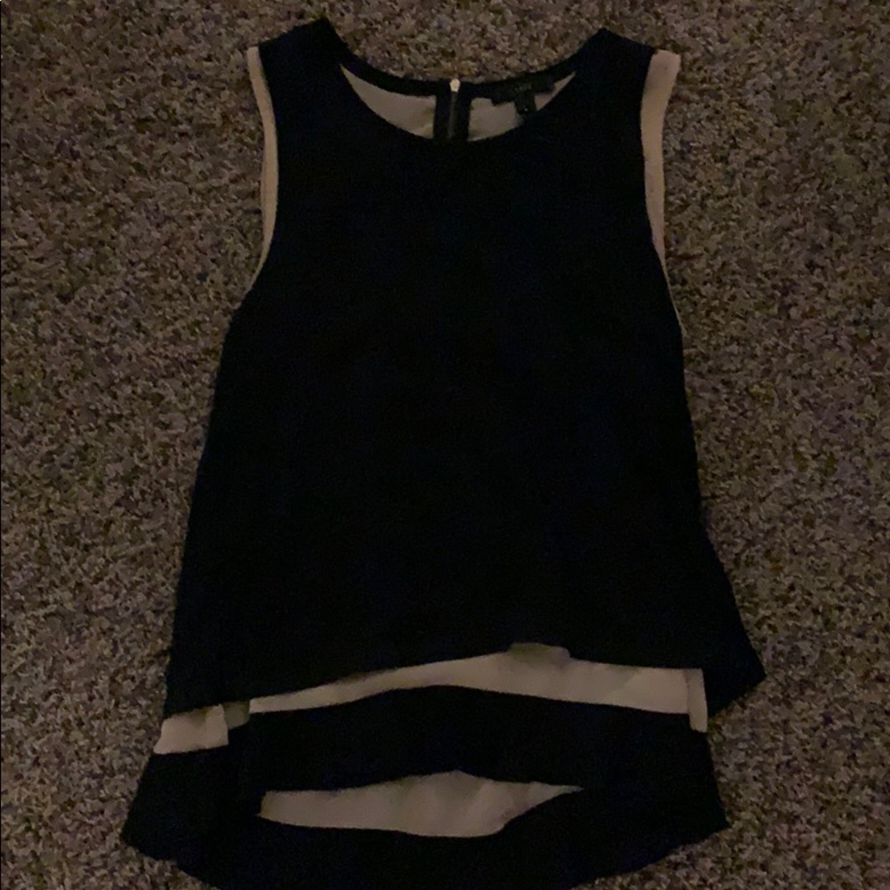 Black and crime colored blouse